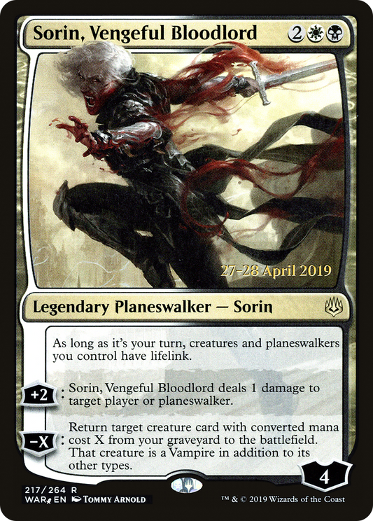 Sorin, Vengeful Bloodlord (PWAR-217S) - War of the Spark Promos Foil