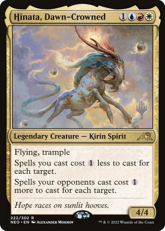 Hinata, Dawn-Crowned (PPNEO-222) - Kamigawa: Neon Dynasty Promos (Promo Pack)