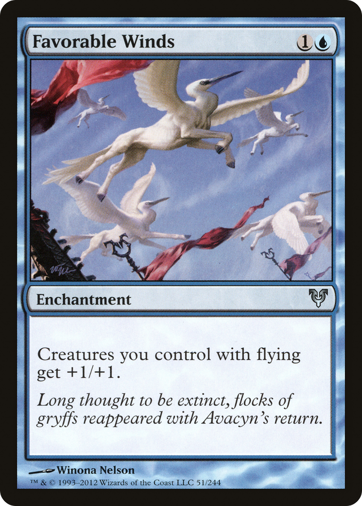 Favorable Winds (AVR-051) - Avacyn Restored Foil