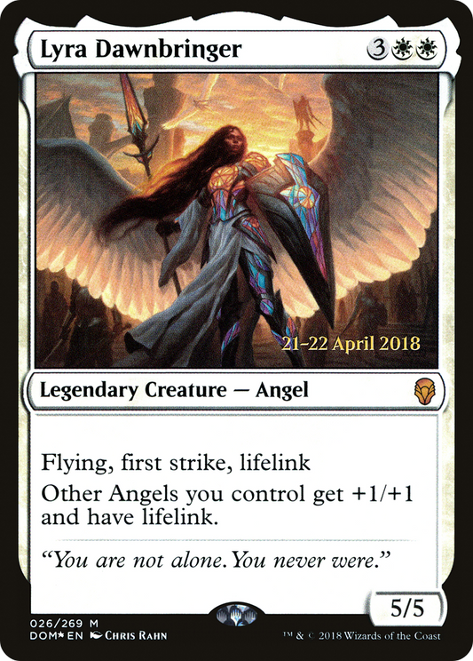 Lyra Dawnbringer (PDOM-26S) - Dominaria Promos Foil