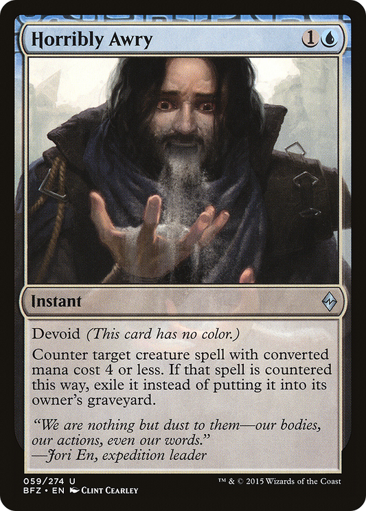 Horribly Awry (BFZ-059) - Battle for Zendikar: (devoid) Foil