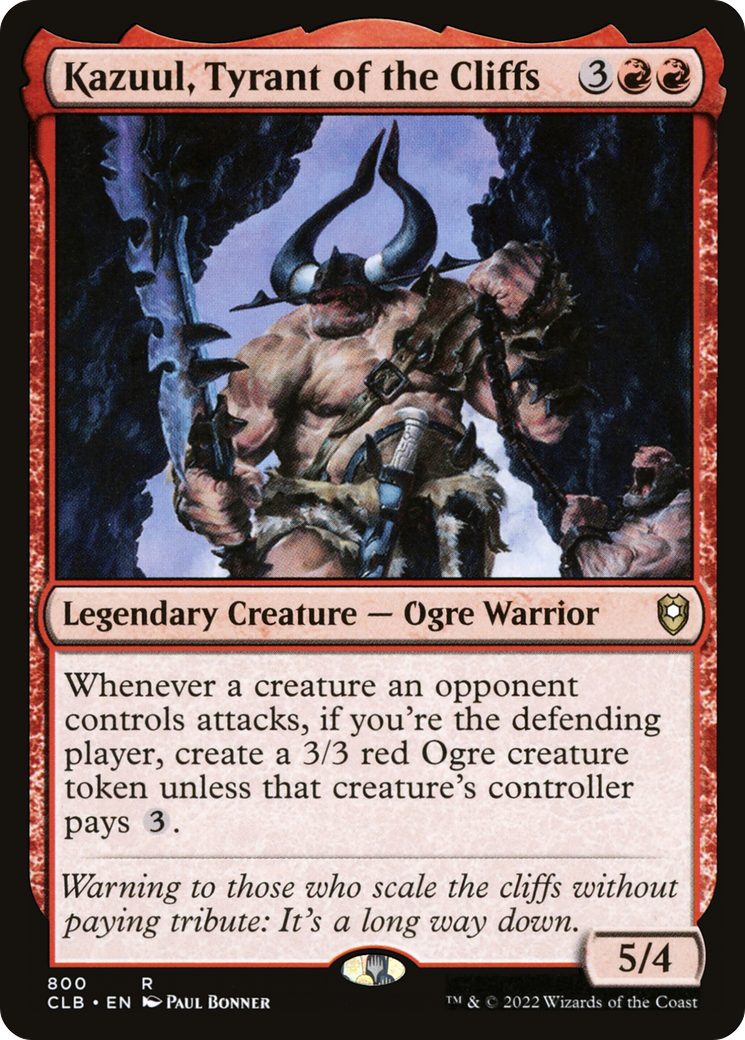 Kazuul, Tyrant of the Cliffs (CLB-800) - Commander Legends: Battle for Baldur's Gate