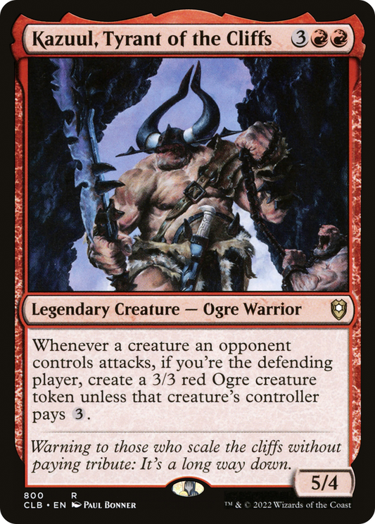 Kazuul, Tyrant of the Cliffs (CLB-800) - Commander Legends: Battle for Baldur's Gate