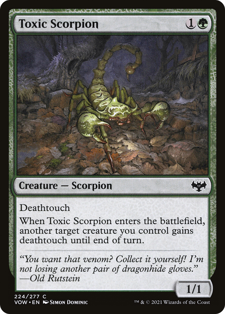 Toxic Scorpion (VOW-224) - Innistrad: Crimson Vow Foil