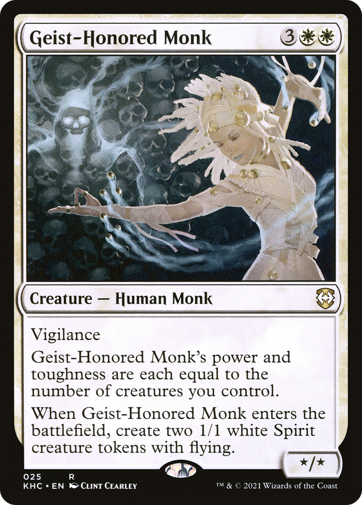 Geist-Honored Monk (KHC-025) - Kaldheim Commander