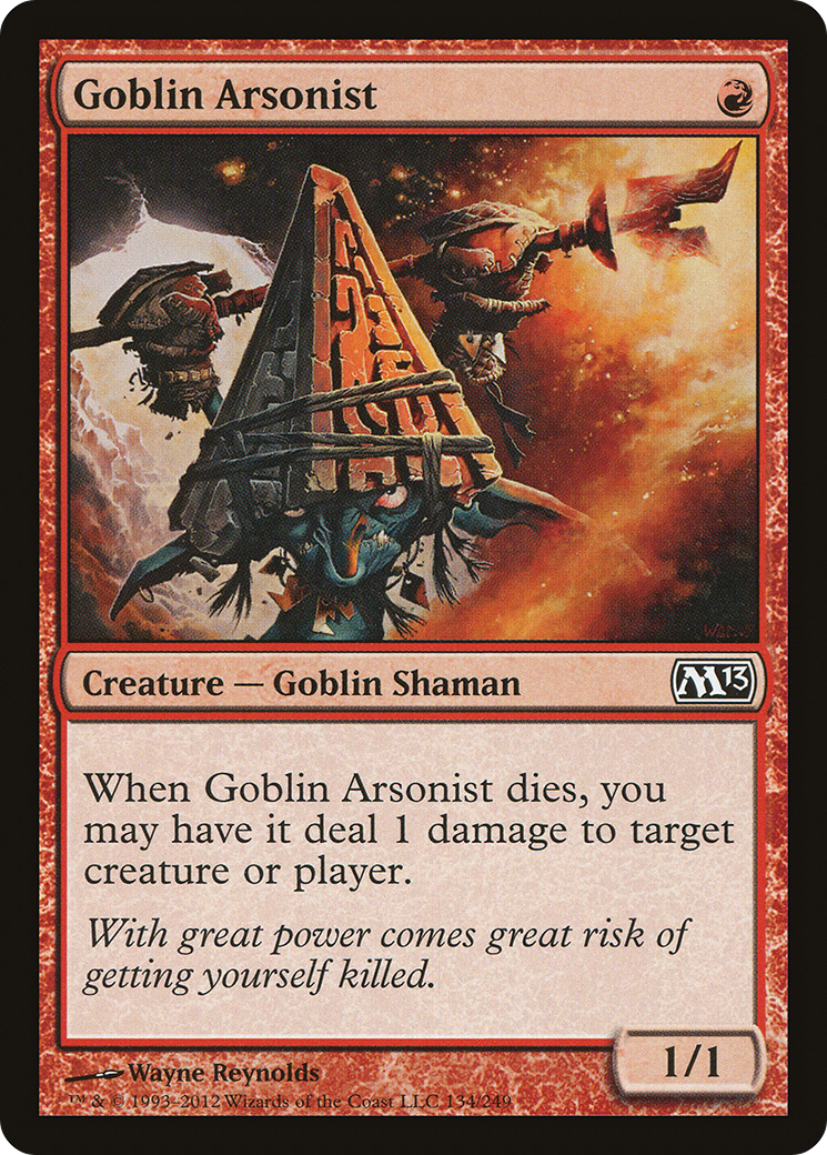 Goblin Arsonist (M13-134) - Magic 2013 Foil