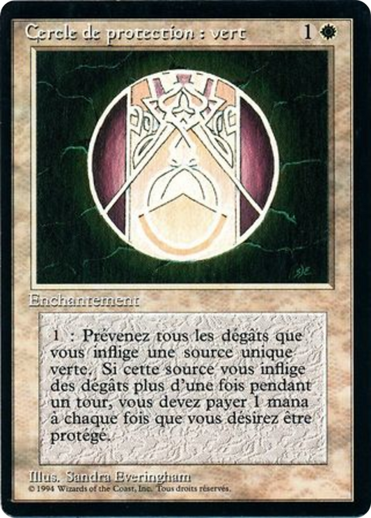 Circle of Protection: Green (FBB-011) - Foreign Black Border