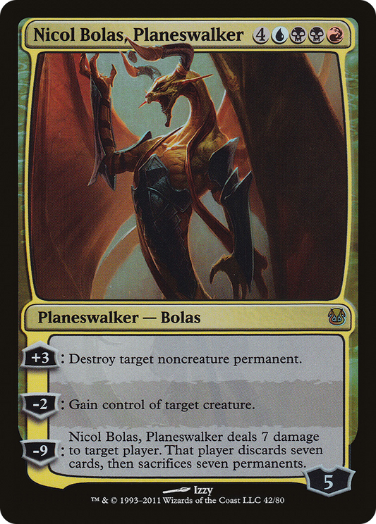 Nicol Bolas, Planeswalker (DDH-042) - Duel Decks: Ajani vs. Nicol Bolas Foil