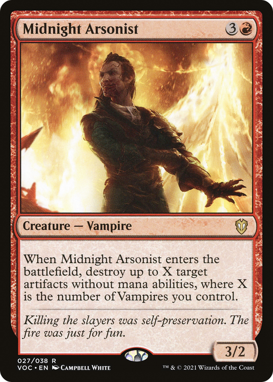 Midnight Arsonist (VOC-027) - Crimson Vow Commander