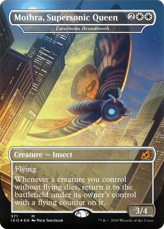 Luminous Broodmoth  (Borderless)(IKO-371) - Ikoria: Lair of Behemoths / Mothra, Supersonic Queen