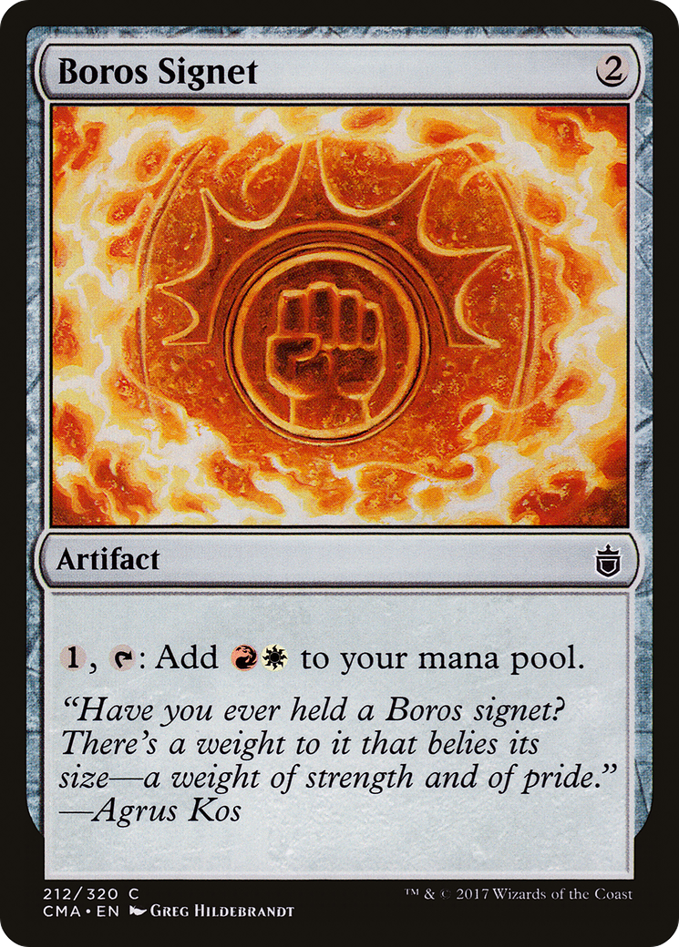 Boros Signet (CMA-212) - Commander Anthology