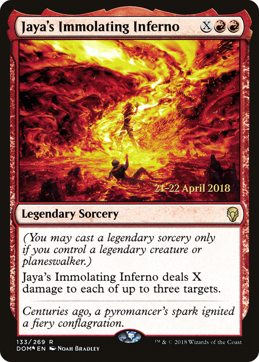 Jaya's Immolating Inferno (PDOM-133S) - Dominaria Promos Foil