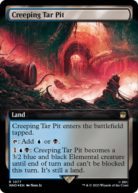 Creeping Tar Pit (WHO-1077) - Doctor Who: (Extended Art) Foil