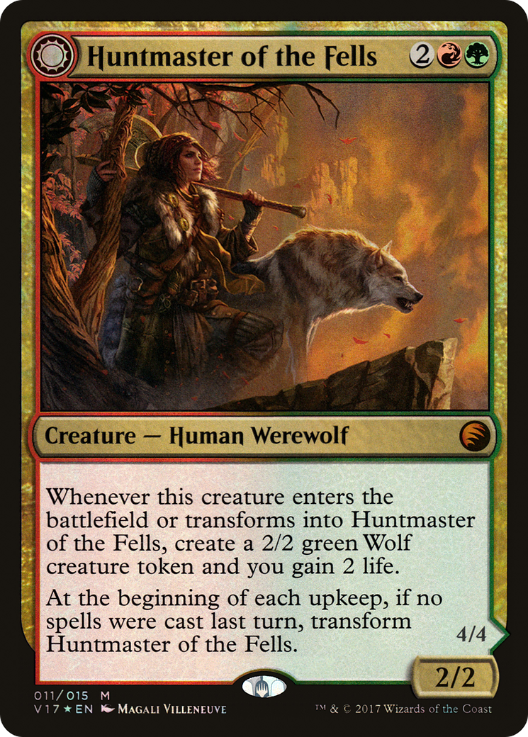 Huntmaster of the Fells (V17-011) - From the Vault: Transform: (Double Faced Transform) Foil