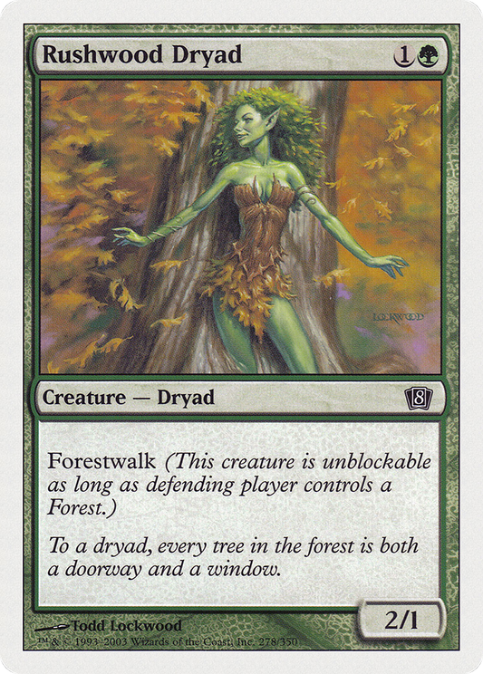 Rushwood Dryad (8ED-278) - Eighth Edition