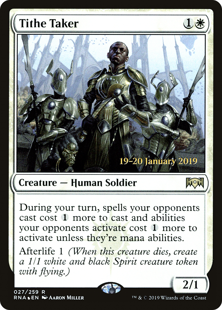 Tithe Taker (PRNA-27S) - Ravnica Allegiance Promos Foil