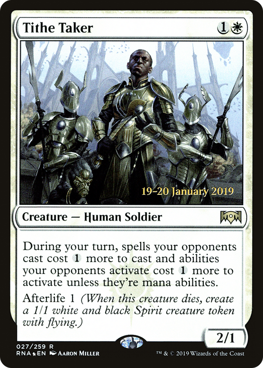 Tithe Taker (PRNA-27S) - Ravnica Allegiance Promos Foil