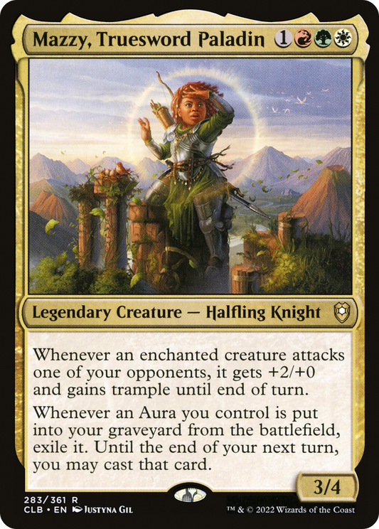 Mazzy, Truesword Paladin (CLB-283) - Commander Legends: Battle for Baldur's Gate Foil