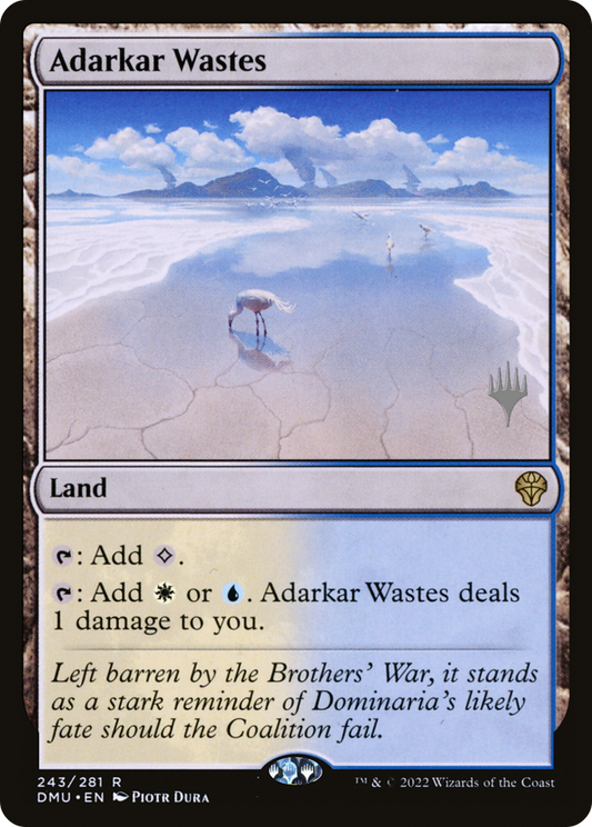 Adarkar Wastes (PPDMU-243P) - Dominaria United Promos (Promo Pack) Foil