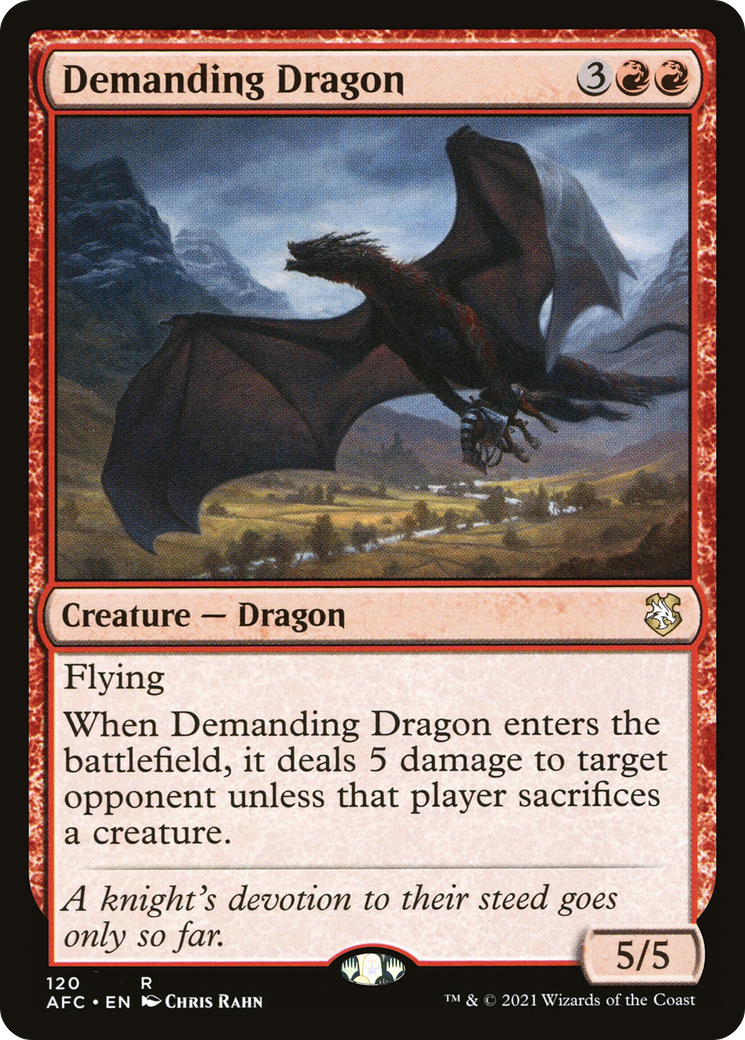 Demanding Dragon (AFC-120) - Forgotten Realms Commander