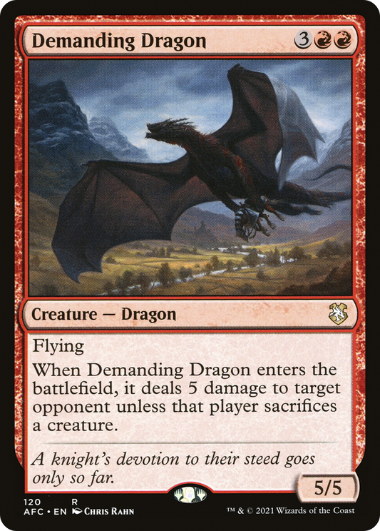 Demanding Dragon (AFC-120) - Forgotten Realms Commander