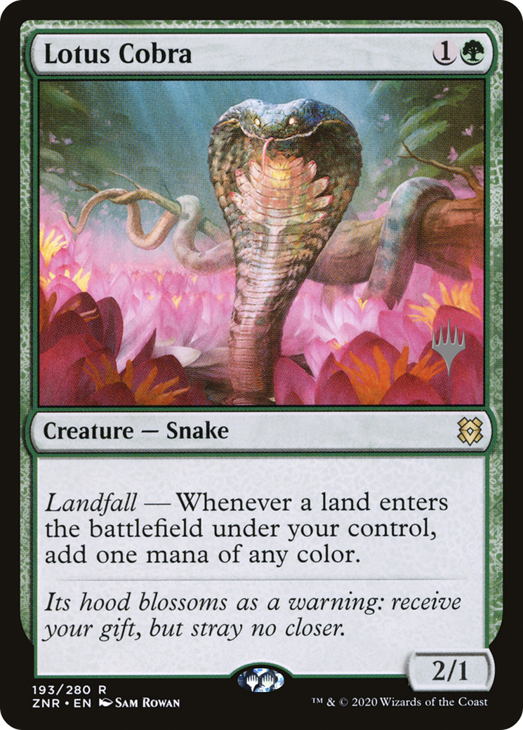 Lotus Cobra (PPZNR-193P) - Zendikar Rising Promos (Promo Pack) Foil