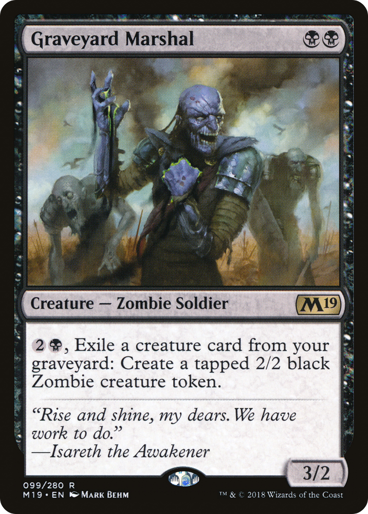 Graveyard Marshal (M19-099) - Core Set 2019 Foil