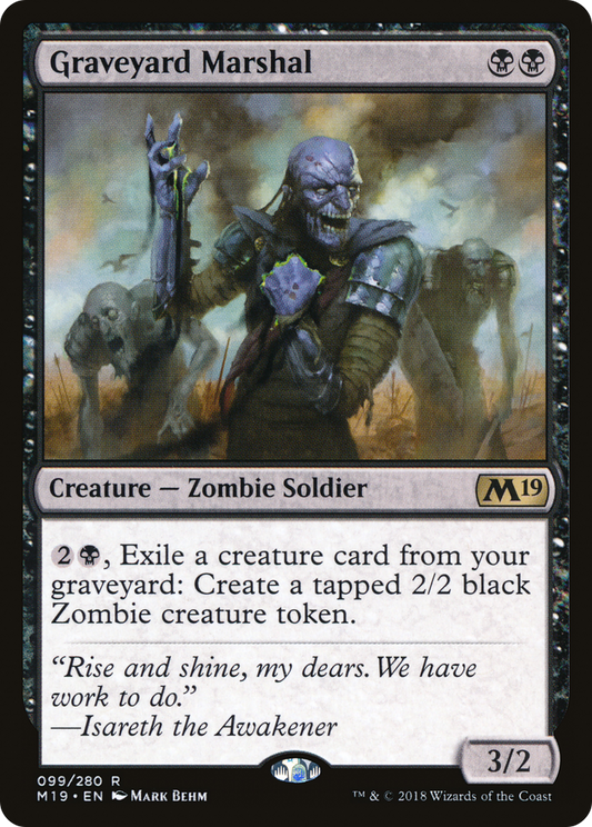 Graveyard Marshal (M19-099) - Core Set 2019 Foil