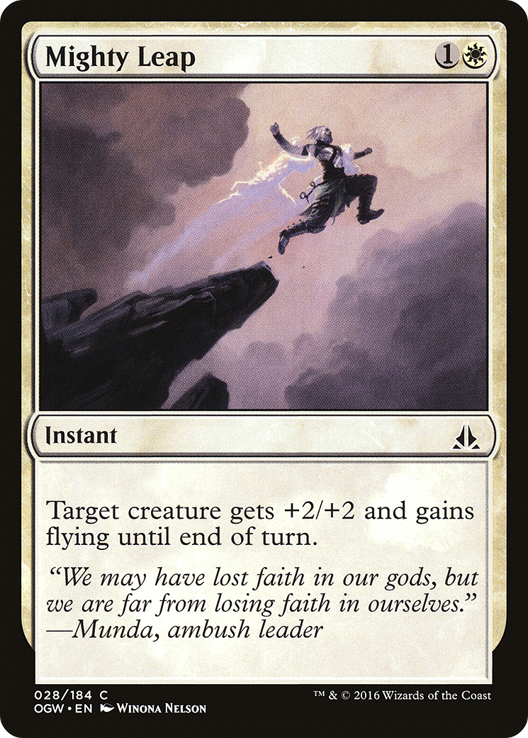 Mighty Leap (OGW-028) - Oath of the Gatewatch Foil