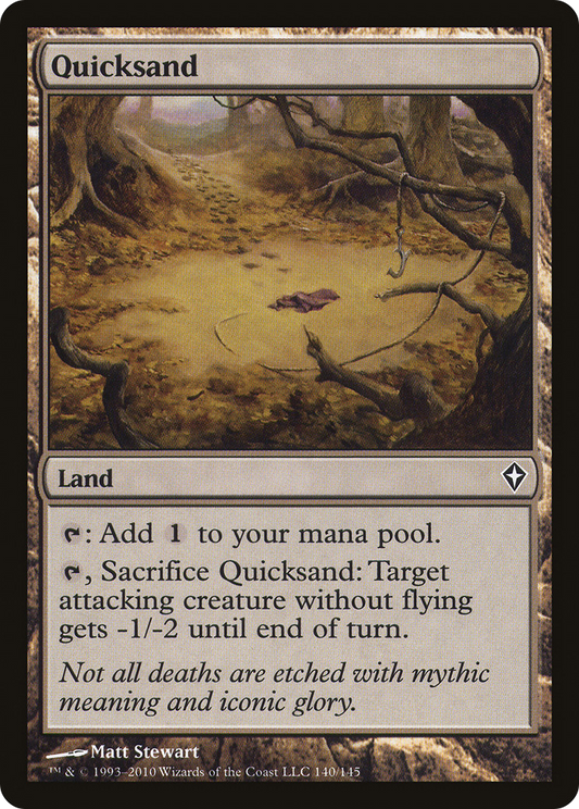 Quicksand (WWK-140) - Worldwake Foil