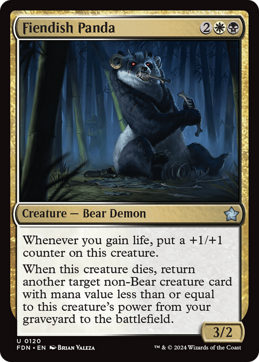 Fiendish Panda (FDN-120) - Foundations Foil