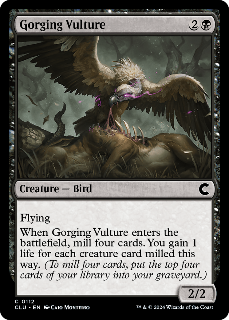 Gorging Vulture (CLU-112) - Ravnica: Clue Edition