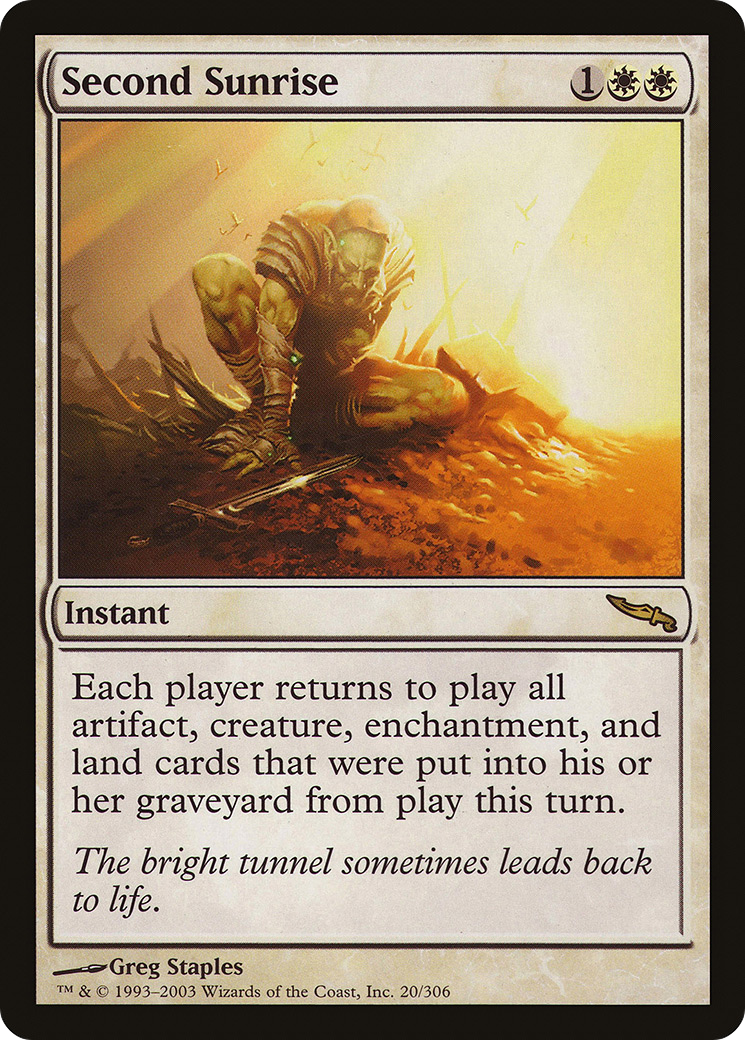 Second Sunrise (MRD-020) - Mirrodin Foil