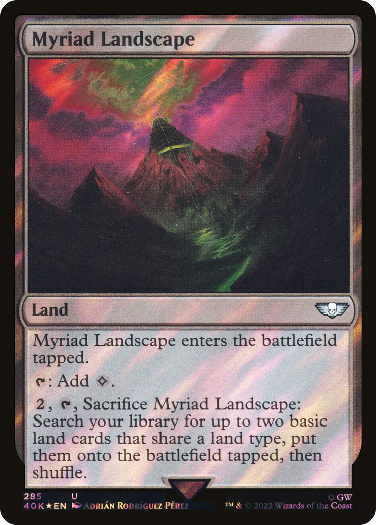 Myriad Landscape (40K-285★) - Warhammer 40,000 Commander Foil