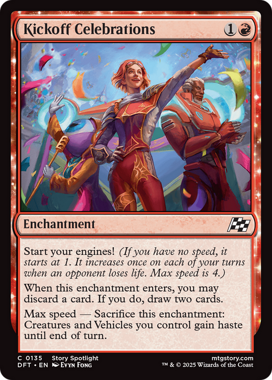 Kickoff Celebrations (DFT-135) - Aetherdrift Foil