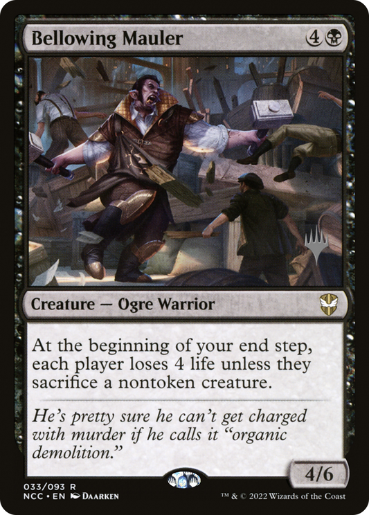 Bellowing Mauler (PPSNC-033) - New Capenna Commander Promos (Promo Pack) Foil