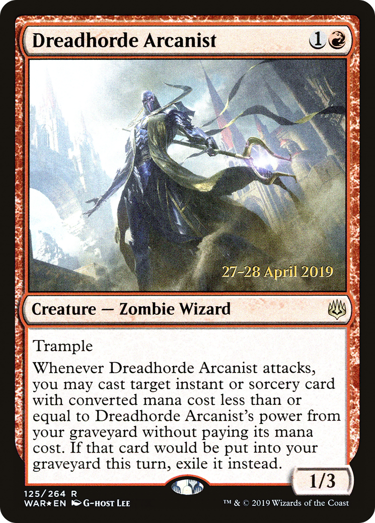 Dreadhorde Arcanist (PRE-125S) - War of the Spark Promos (Prerelease) Foil
