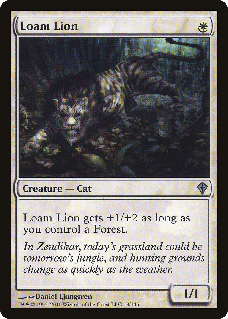 Loam Lion (WWK-013) - Worldwake Foil