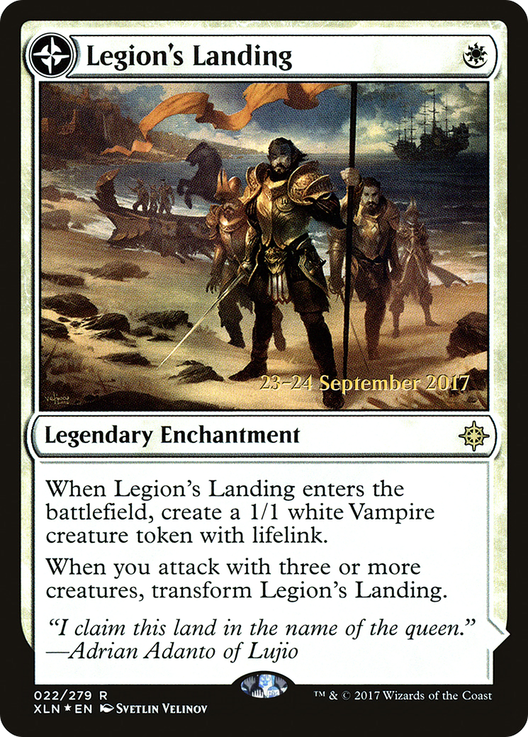 Legion's Landing // Adanto, the First Fort (PXLN-22S) - Ixalan Promos: (compasslanddfc) Foil