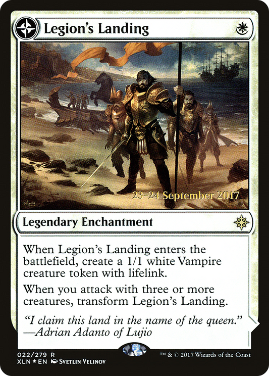 Legion's Landing // Adanto, the First Fort (PXLN-22S) - Ixalan Promos: (compasslanddfc) Foil