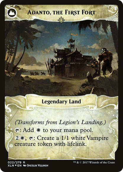 Legion's Landing // Adanto, the First Fort (PXLN-22S) - Ixalan Promos: (compasslanddfc) Foil