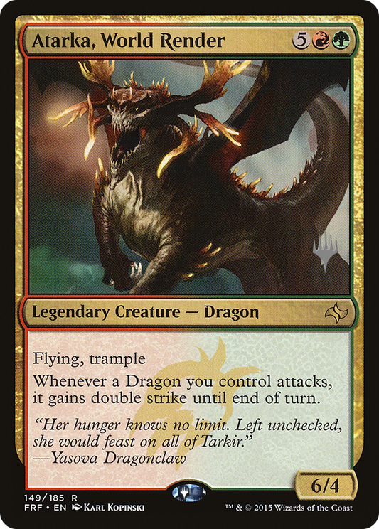 Atarka, World Render (PPM21-149P) - Fate Reforged Promos Foil (Promo Pack)