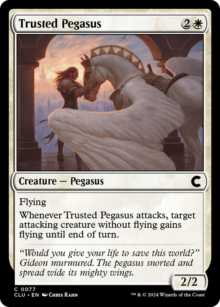 Trusted Pegasus (CLU-077) - Ravnica: Clue Edition