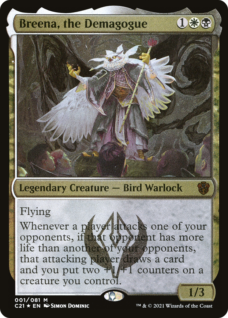 Breena, the Demagogue (OC21-001) - Commander 2021 Display Commanders Etched Foil