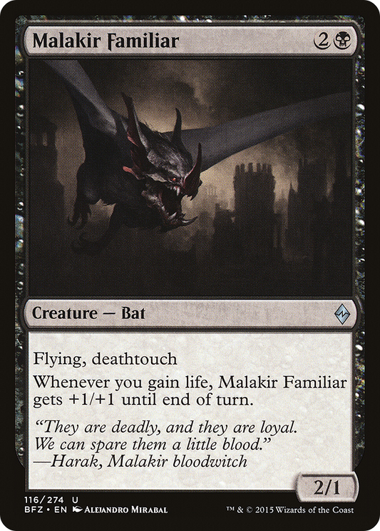 Malakir Familiar (BFZ-116) - Battle for Zendikar Foil
