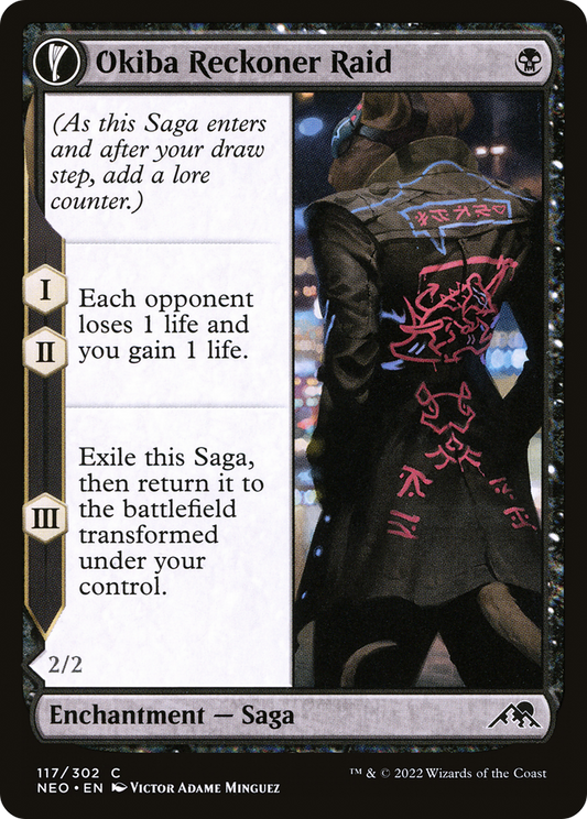 Okiba Reckoner Raid (NEO-117) - Kamigawa: Neon Dynasty: (fandfc) Foil
