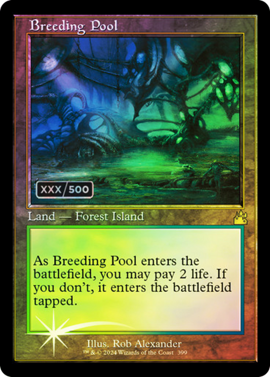 Breeding Pool (Retro Frame) (Serial Numbered) (RVR-399) - Ravnica Remastered Foil