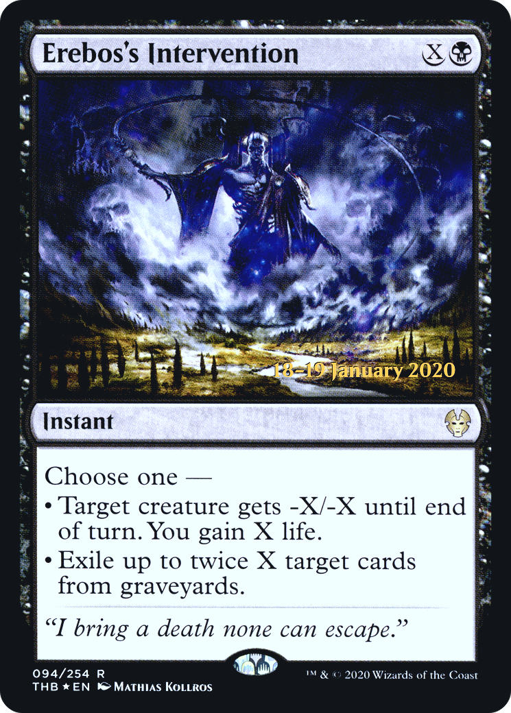 Erebos's Intervention (PRE-94S) - Theros Beyond Death Promos (Prerelease) Foil