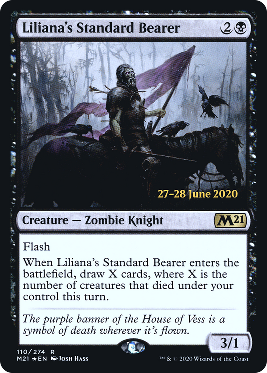 Liliana's Standard Bearer (PM21-110S) - Core Set 2021 Promos Foil