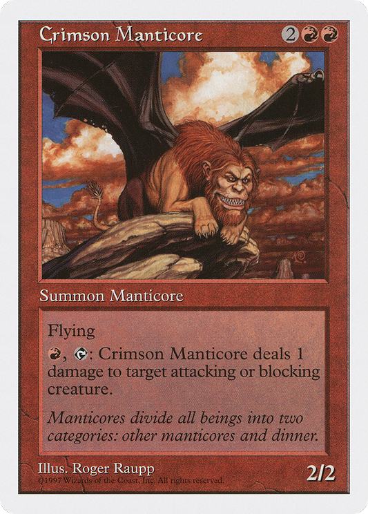 Crimson Manticore (5ED-217) - Fifth Edition